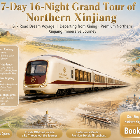 Xinjiang Full Circle Luxury Train Tour Xining Start